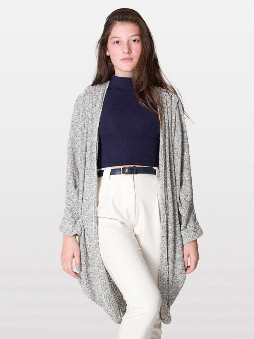 American Apparel Grey Shawl Cardigan